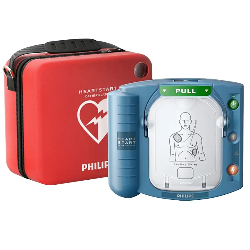 Défibrillateur semi-automatique Philips HeartStart HS1 avec mallette
