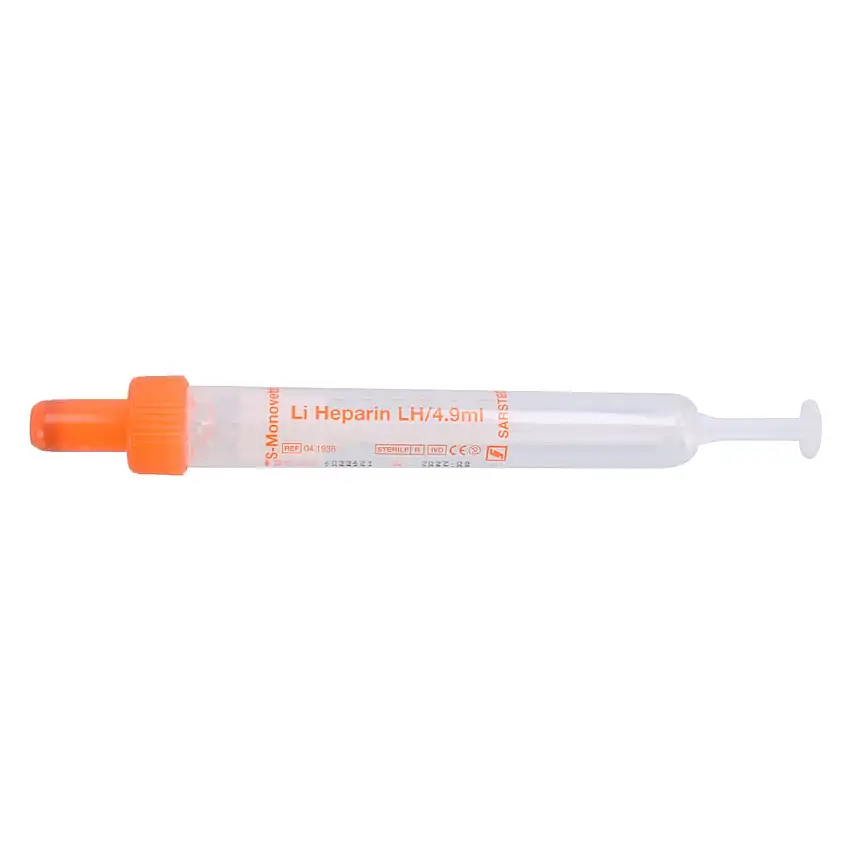 Sarstedt S-Monovette pour l’analyse des métaux 4,9 ml/héparine de lithium