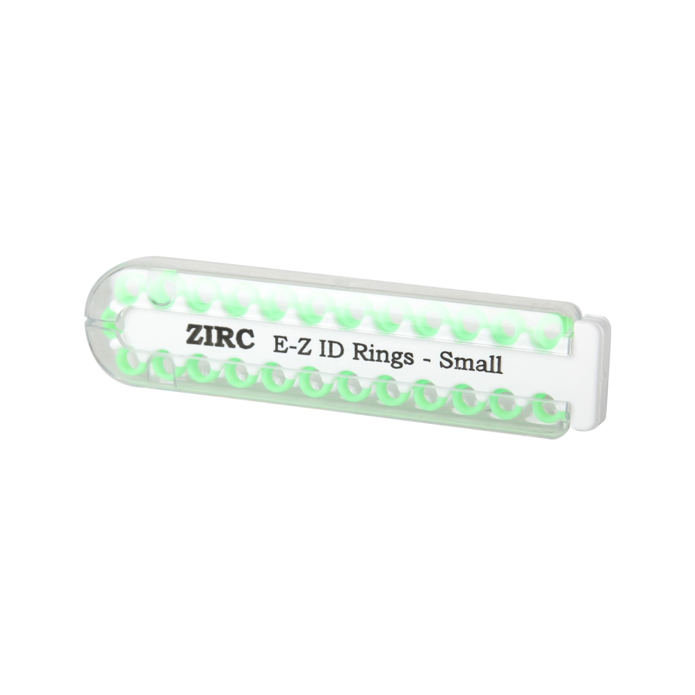 Zirc E-Z ID bagues de codification small néon vert 25 pcs