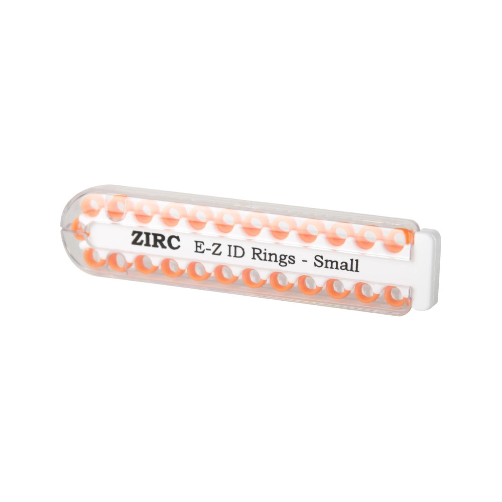 Zirc E-Z ID bagues de codification small néon orange 25 pcs