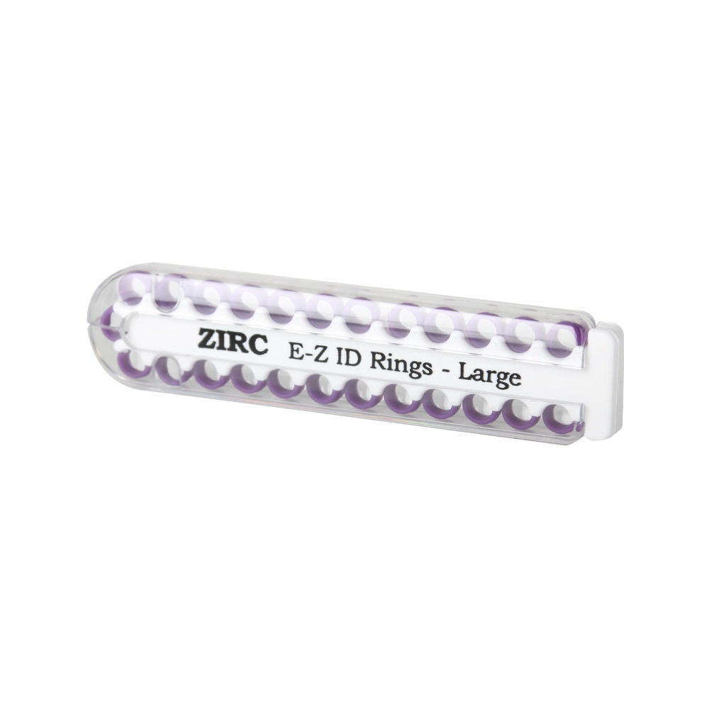 Zirc E-Z ID bagues de codification large néon violet 25 pcs