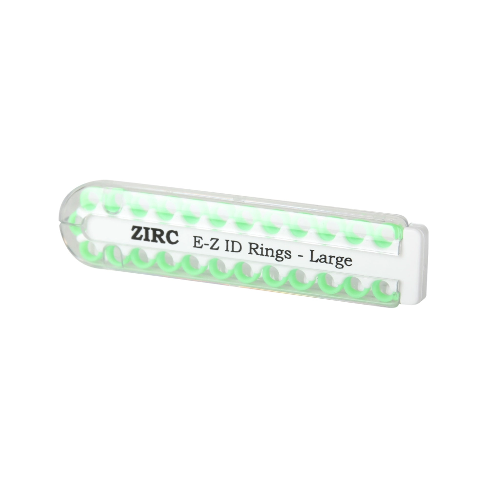 Zirc E-Z ID bagues de codification large néon vert 25 pcs