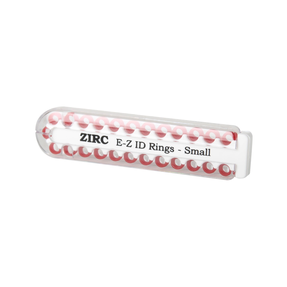 Zirc E-Z ID bagues de codification small rouge 25 pcs