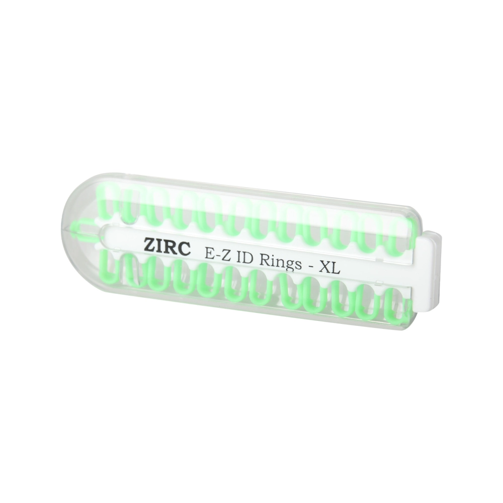 Zirc E-Z ID bagues de codification x-grand néon vert 25 pcs
