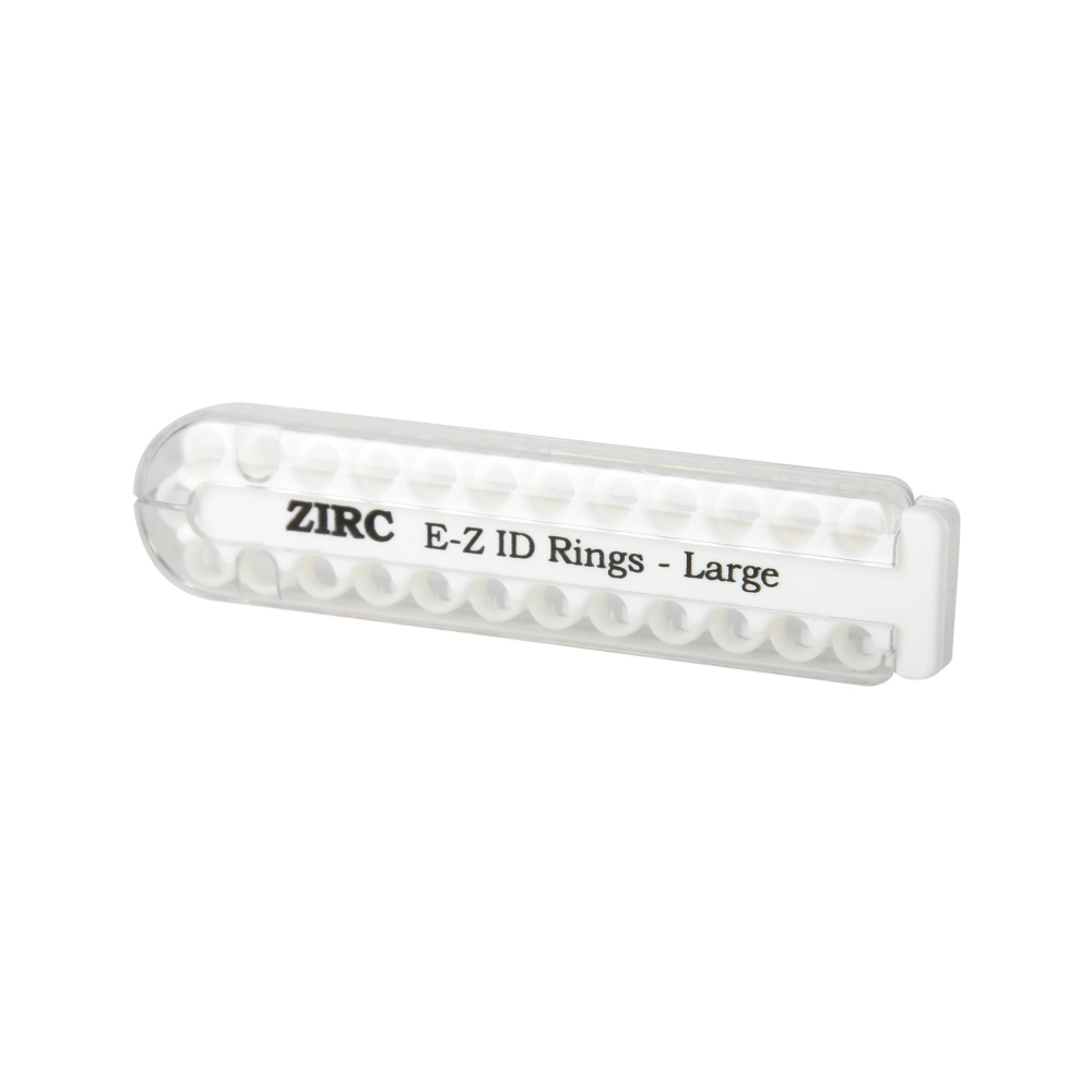 Zirc E-Z ID bagues de codification large blanc 25 pcs