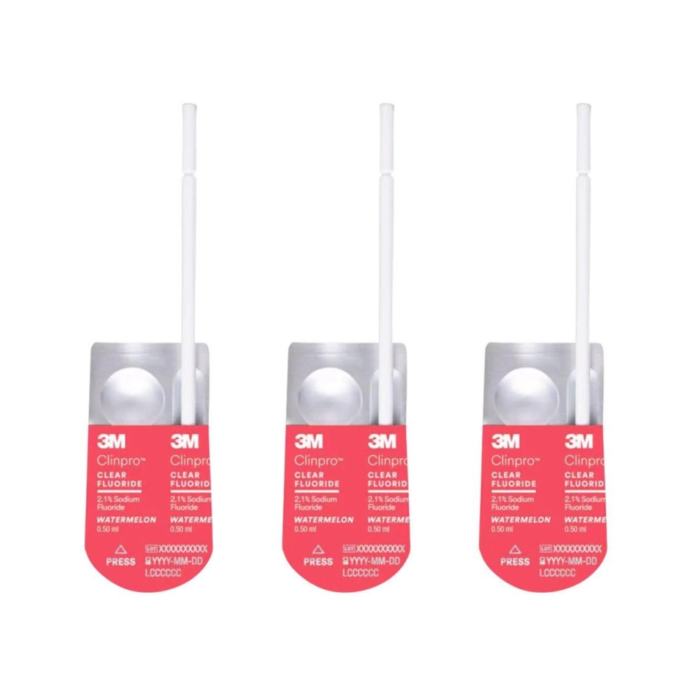 3M Clinpro Clear traitement au fluor pastèque L-Pop 50x 0,50 ml