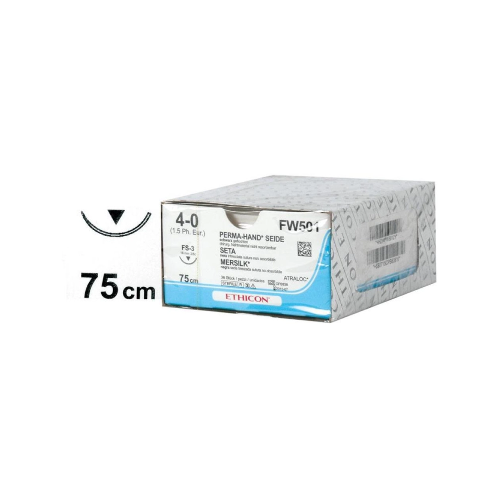 Fils de sutures 4-0 16 mm FW501 36 pcs