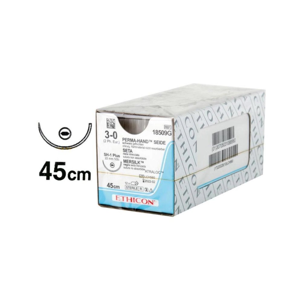 Fils de sutures 3-0 22 mm 18509G 12 pcs