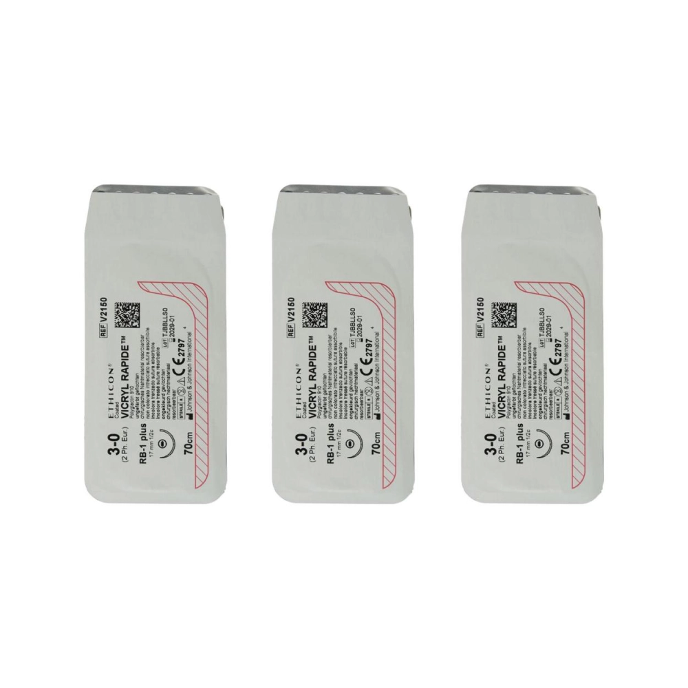 Ethicon Vicryl Rapide 3-0 ronde 17,5 mm V2150H 36x70 cm
