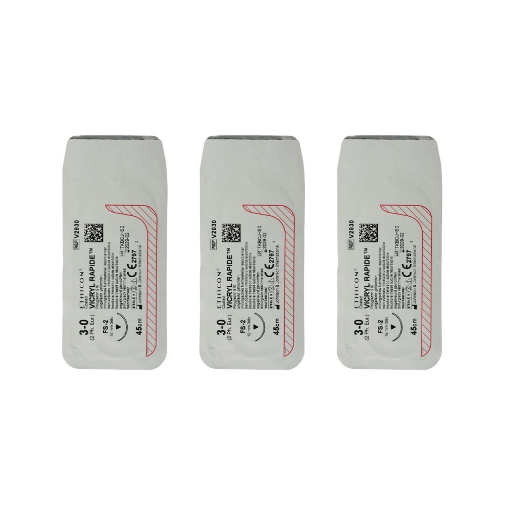 Vicryl Rapide 3-0 18,7 mm V2930G 12 pcs