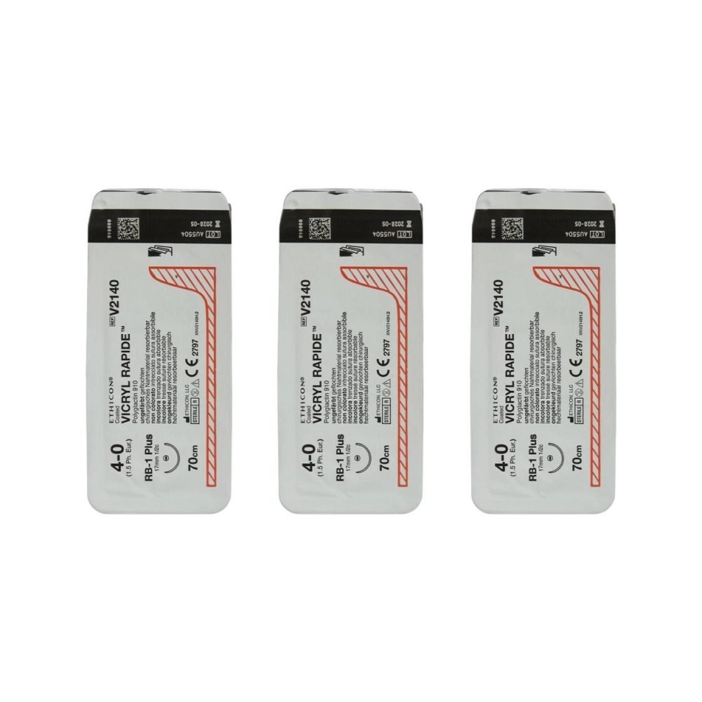 Ethicon Vicryl Rapide 4-0 ronde 17,5 mm V2140H 36x70 cm