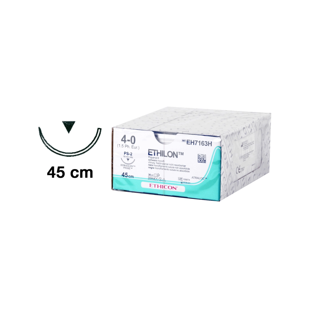 Ethicon Ethilon 4-0 coupante 19 mm EH7163H 36x45 cm