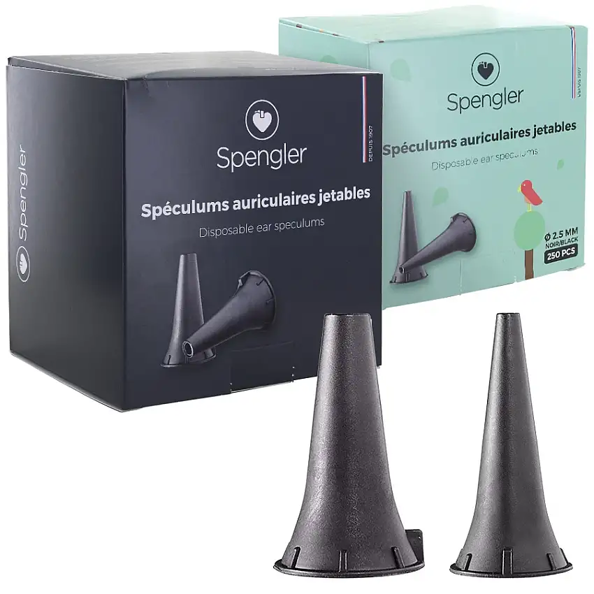 Spéculums auriculaires à usage unique Spengler (boite de 250)