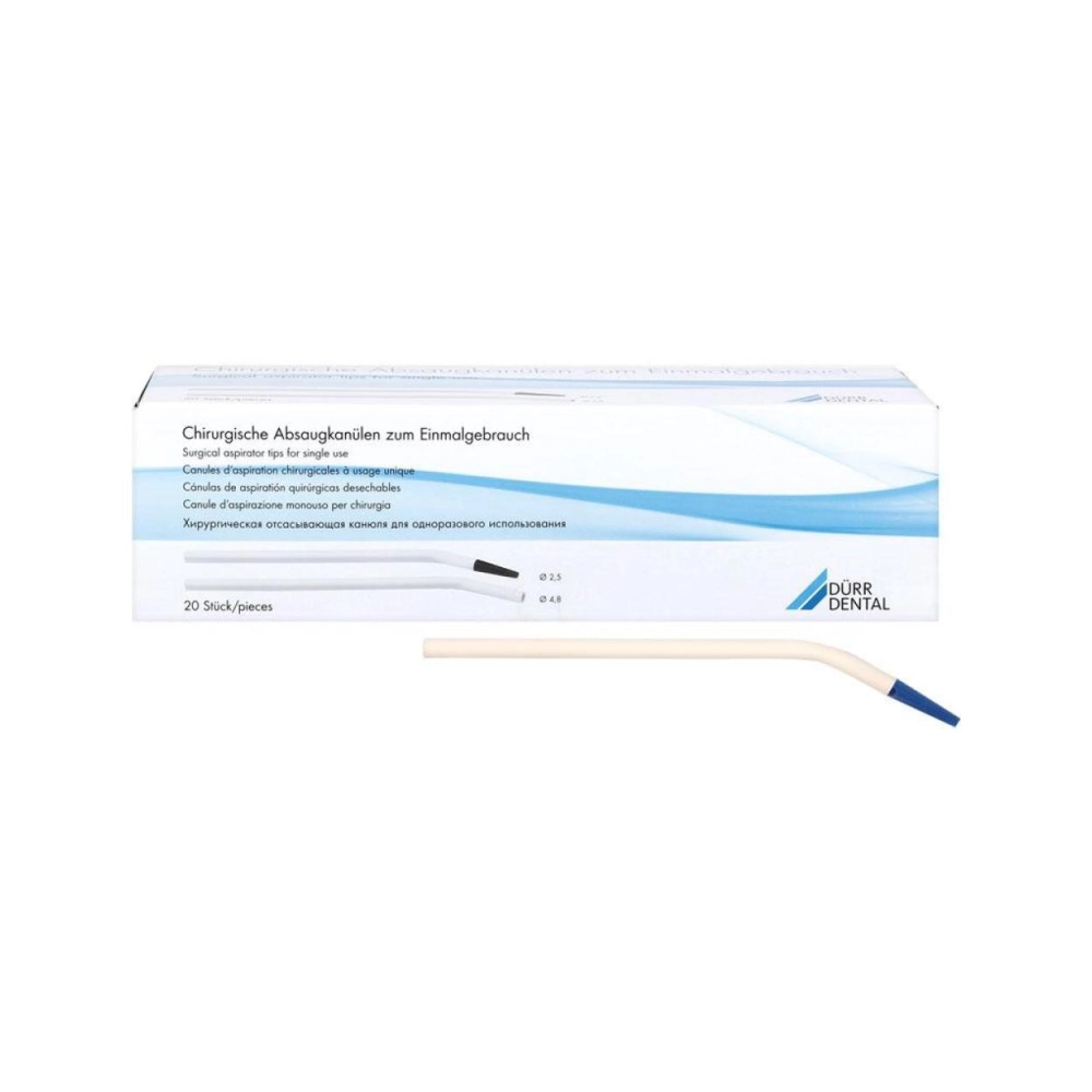 Dürr canules d'aspiration chirurgicales 2,5 mm 20 pcs