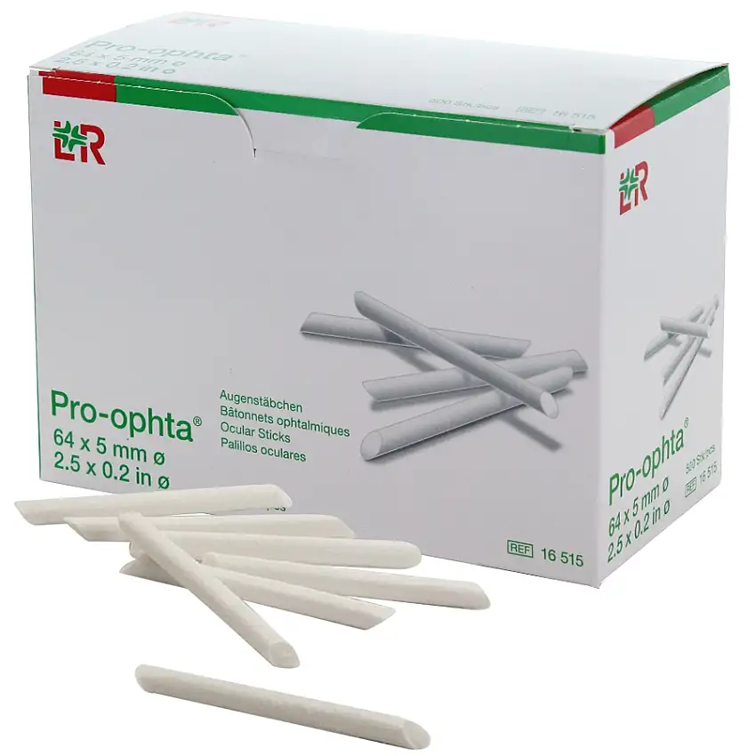 Bâtonnets ophtalmiques non-stériles Pro-ophta 5 mm