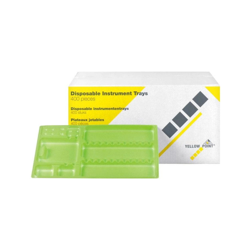 Yellow Point Plateaux pour instruments 18x28 cm lime 400 pcs