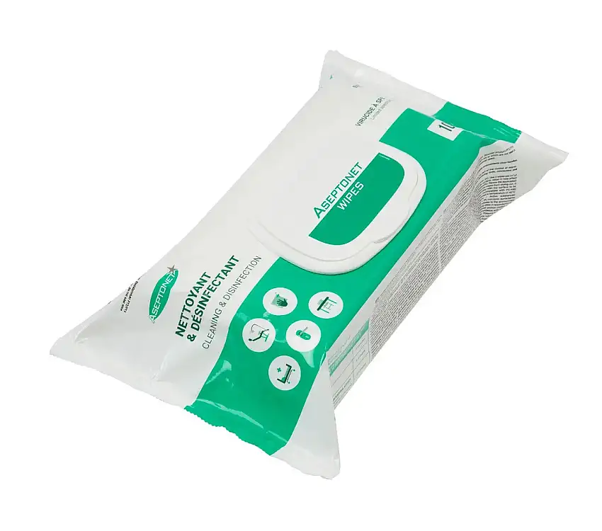 100 Thick Disinfectant Wipes - Aseptonet