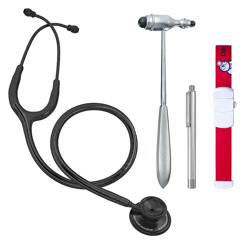 MDF Kit pour examen général avec stéthoscope Acoustica Blackout Noir