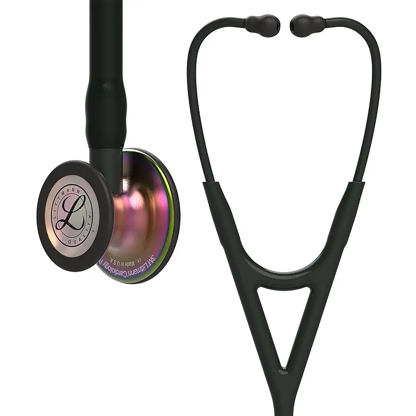 Littmann Stéthoscope Cardiologie IV – Rainbow Edition Black, Rainbow Matt Finish
