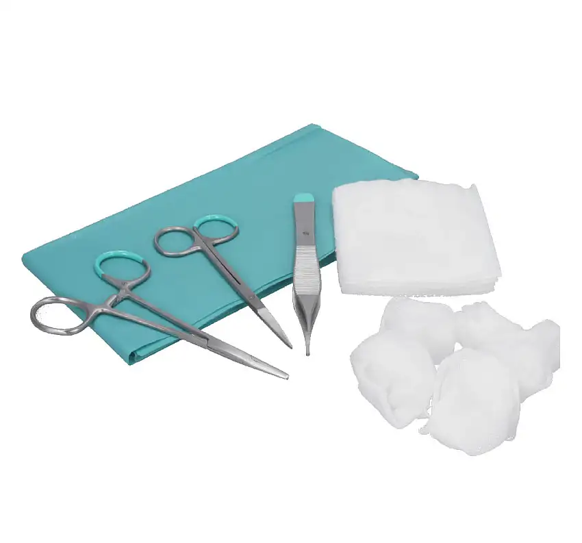 HARTMANN Kit de suture chirurgical Foliodrape CombiSet Set II avec ciseaux Iris