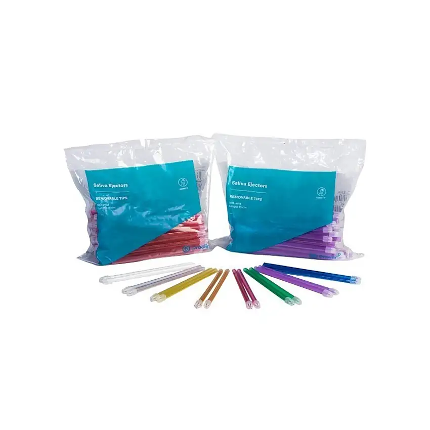 BLUE SALIVA PUMPS 15cm 100u PROCLINIC - Transparente