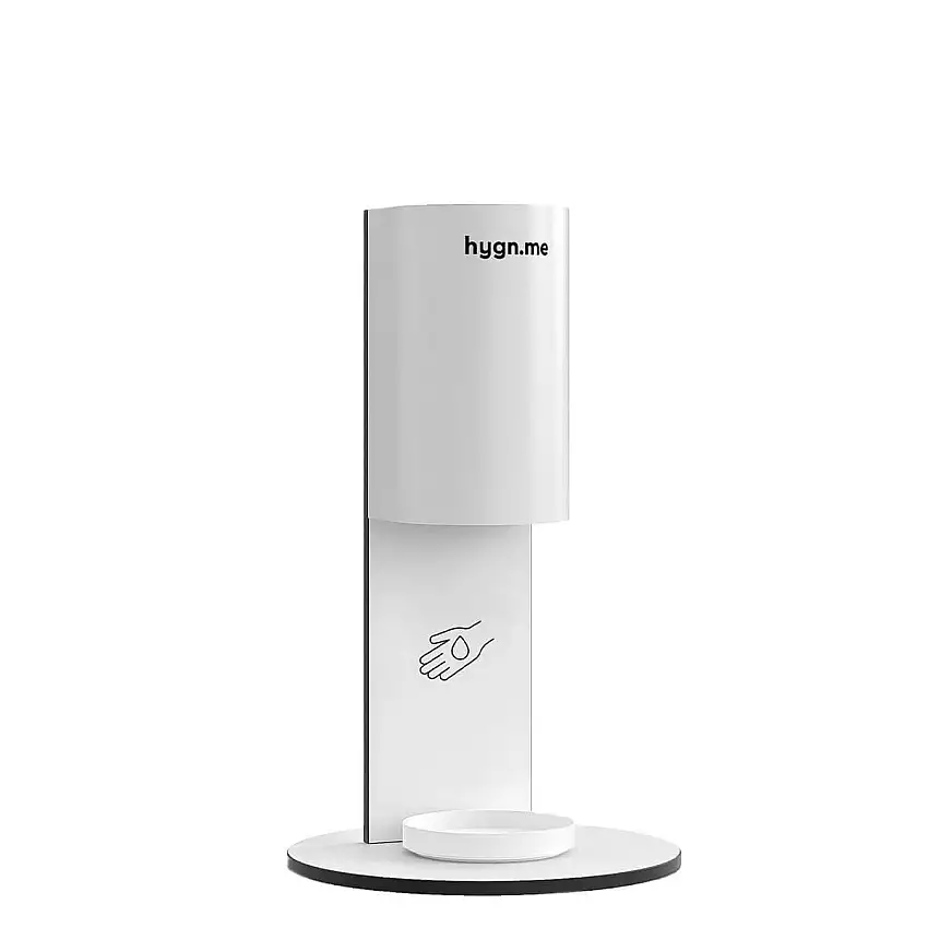 hygn.me Station 3 desk distributeur de désinfectant Blanc