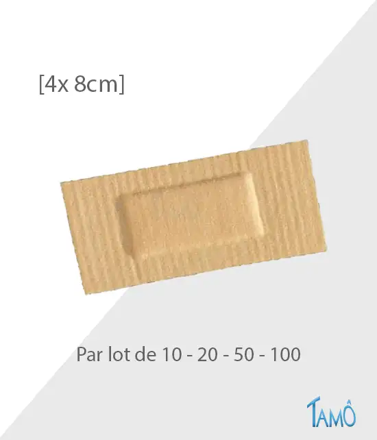 20 PANSEMENTS OCCLUSIFS - Tissé coton 4cm x 8cm