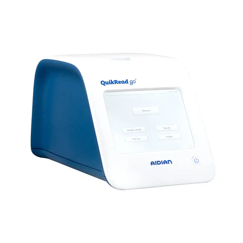 Aidian Système de diagnostic rapide QuikRead go Appareil d'analyse POC avec bloc d’alimentation