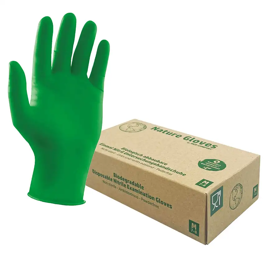 AMPri Gants en nitrile Med-Comfort Nature Glove XS