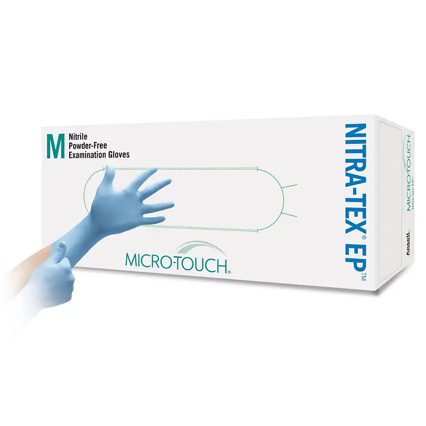 Ansell Gants d’examen MICRO-TOUCH NITRA-TEX E.P. M