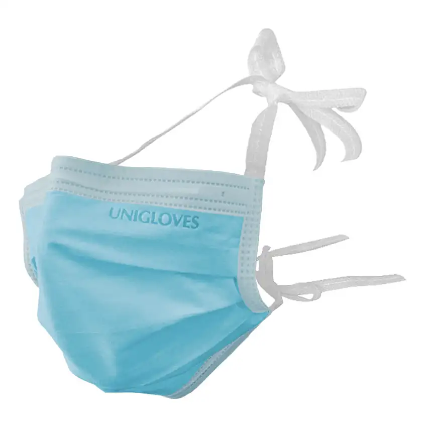 UNIGLOVES Masque chirurgical Basic Bleu