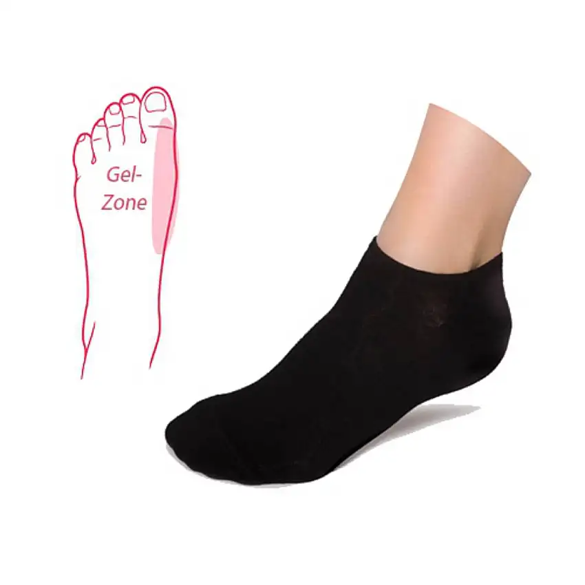 PodoSolution Chaussettes avec zone de gel intégrée pour l'hallux Noir, 35/38