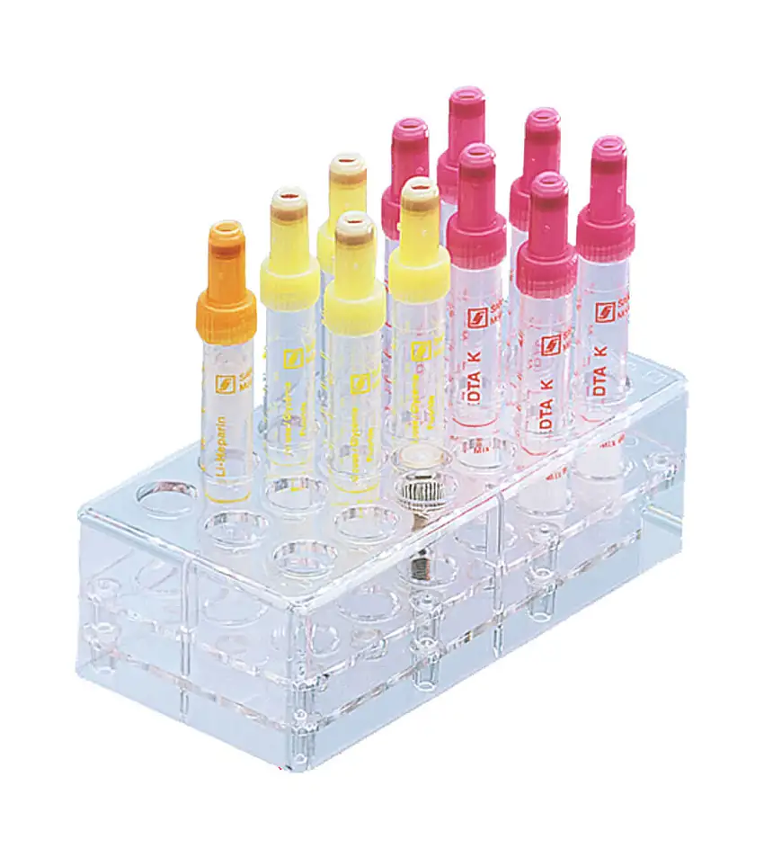 Sarstedt Support transparent pour tubes & S-Monovettes 6 x 3 (13 mm Ø)