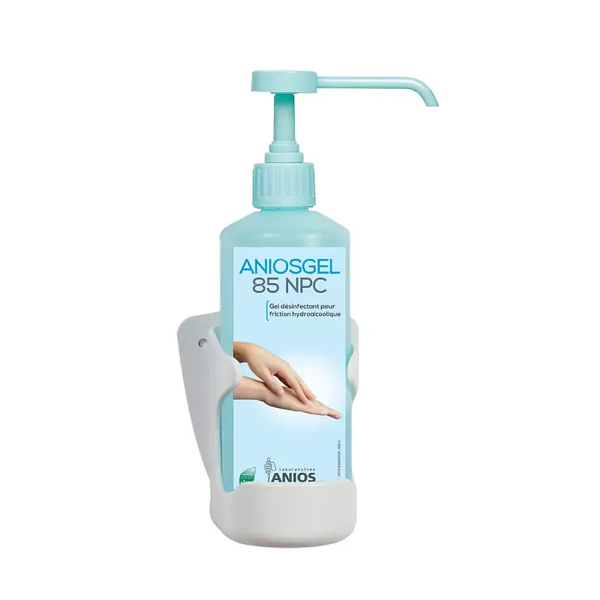 Support mural PVC | Flacon pompe de 500 ml | 102334.1