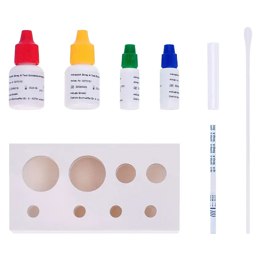 möLab Test rapide streptocoques A Bandelettes de test