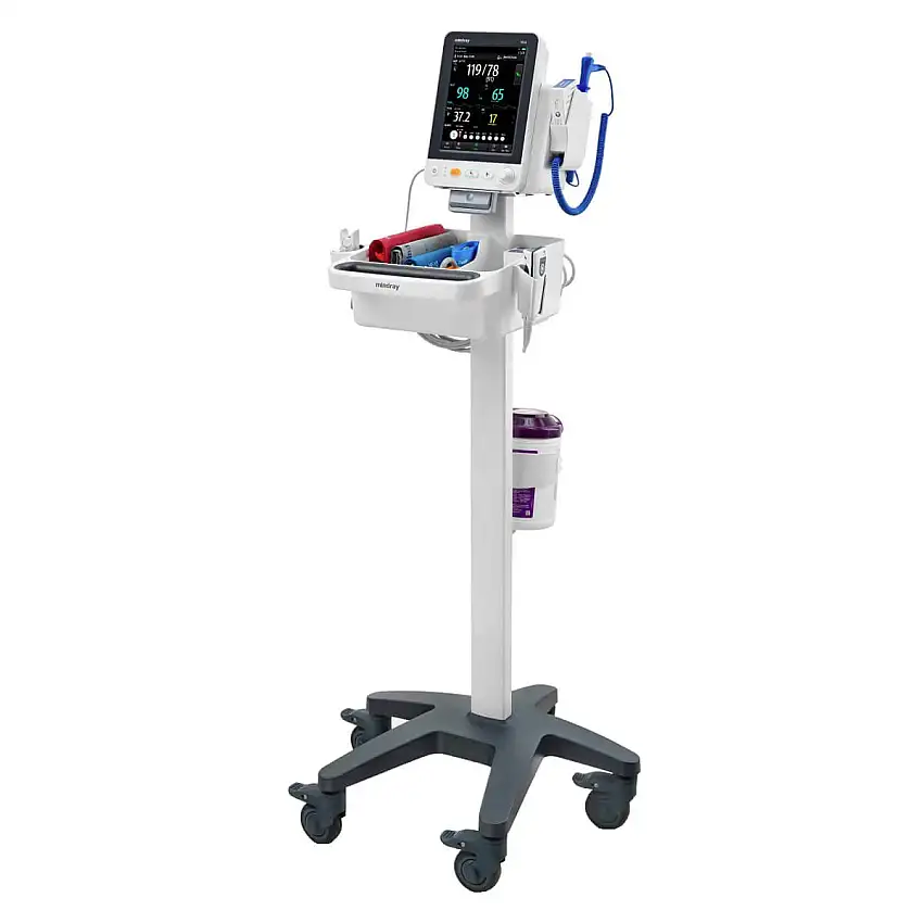 Mindray Support à roulettes pour VS-600, VS 8 Avec panier