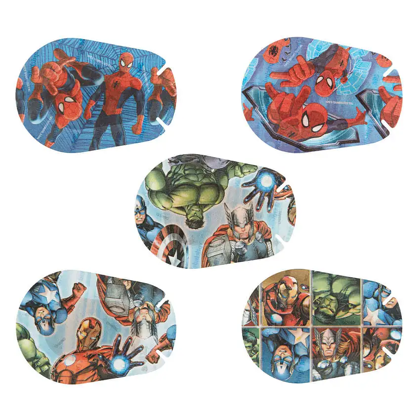 3M Pansements oculaires Opticlude Standard Marvel, 8 x 5,7 cm