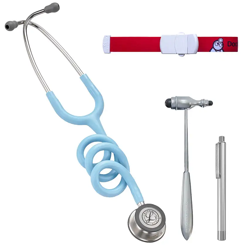 Littmann Kit pour examen général Classic III – Tubulure Satin Finish Bleu