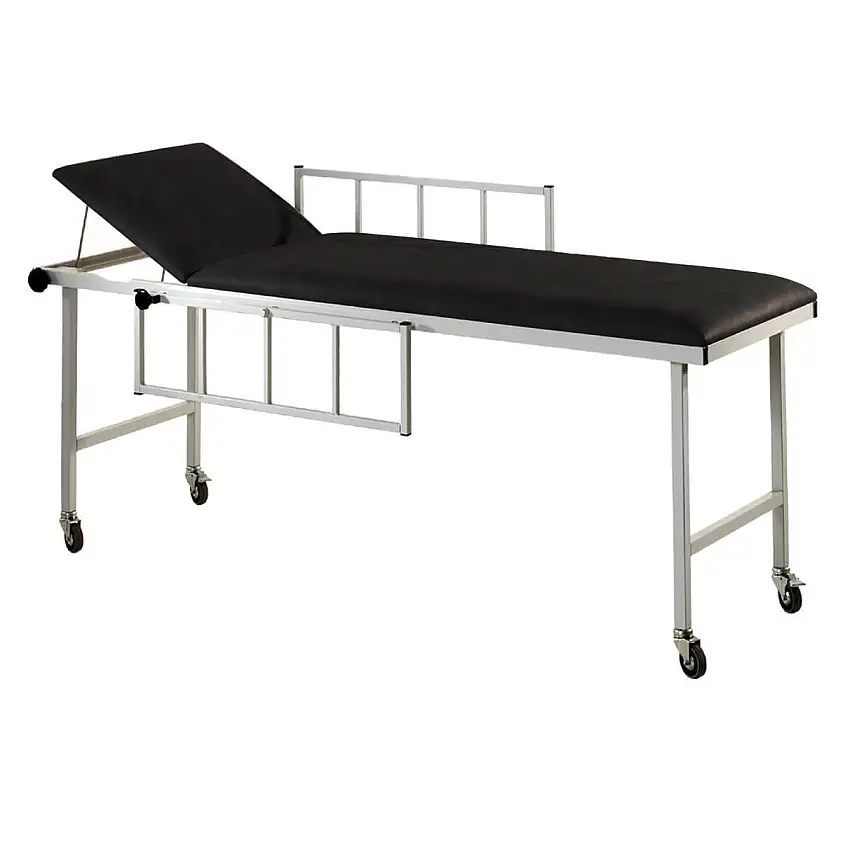 AGA Brancard de transport pour patient avec barrières latérales Noir