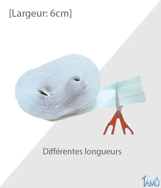 PANSEMENT ROULEAU - NON TISSE HYPOALLERGENIQUE - 6cm x 25m