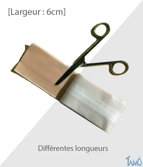 PANSEMENT PLASTIQUE MICROPERFORE - ROULEAU A DECOUPER - Largeur: 6cm x 25m