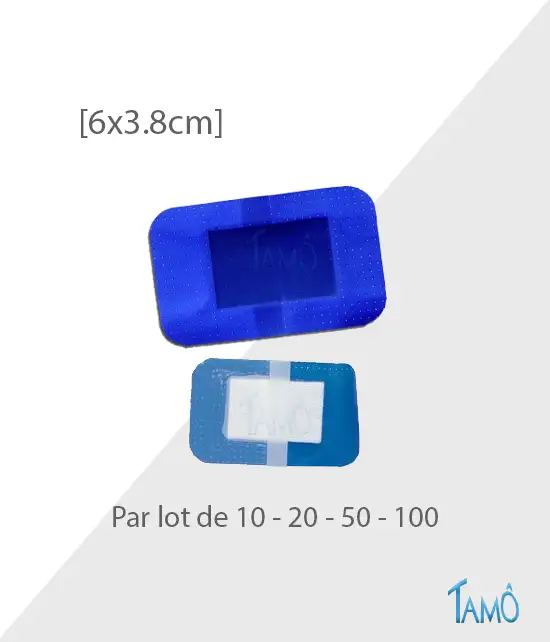20  PANSEMENTS DETECTABLES - Plastique microperforé - 6cm x 3.8cm