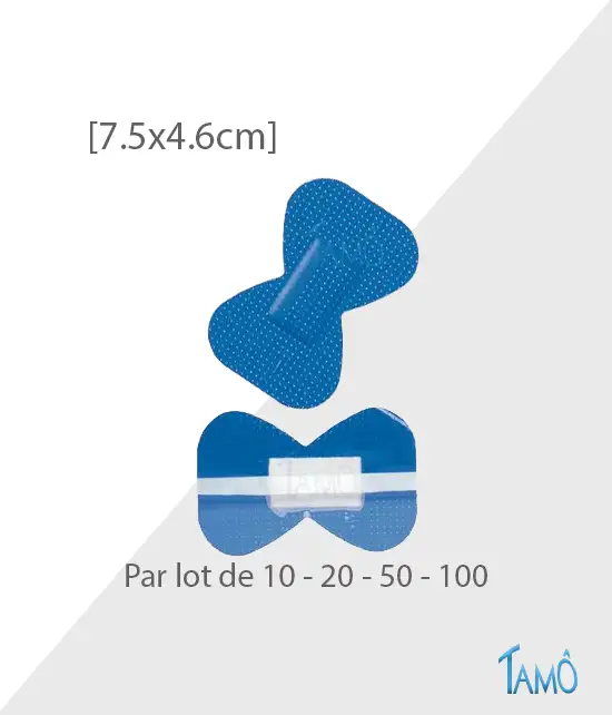 20 Papillons Détectables Plastique Microperforé - 7.5 cm x 4.6 cm