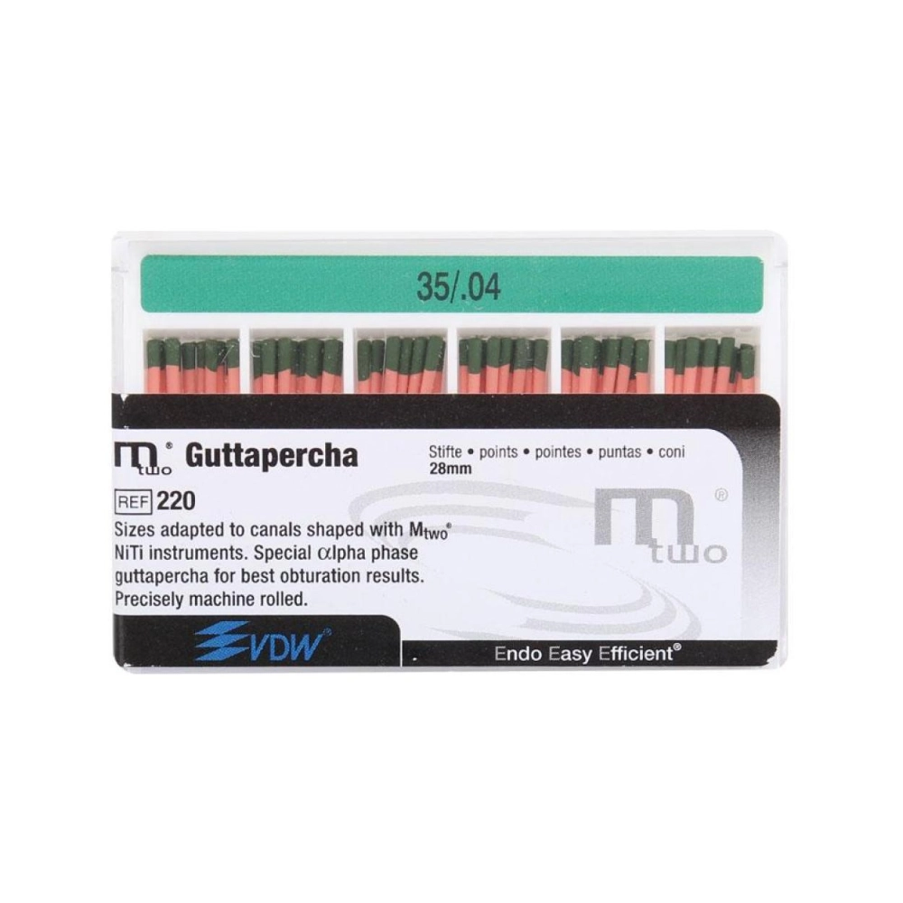 VDW Mtwo .04 Gutta Percha points no. 35