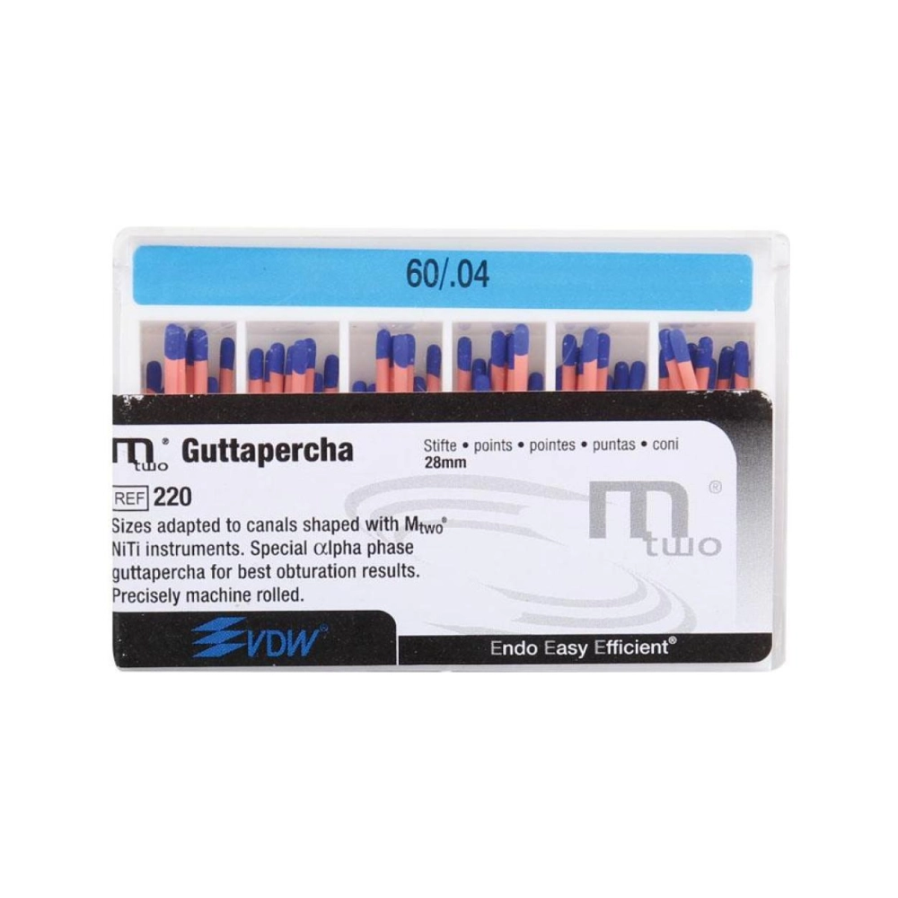 VDW Mtwo .04 Gutta Percha points no. 60