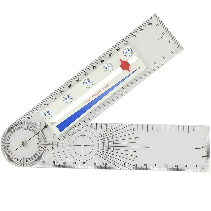 Goniomètre avec échelle de douleur