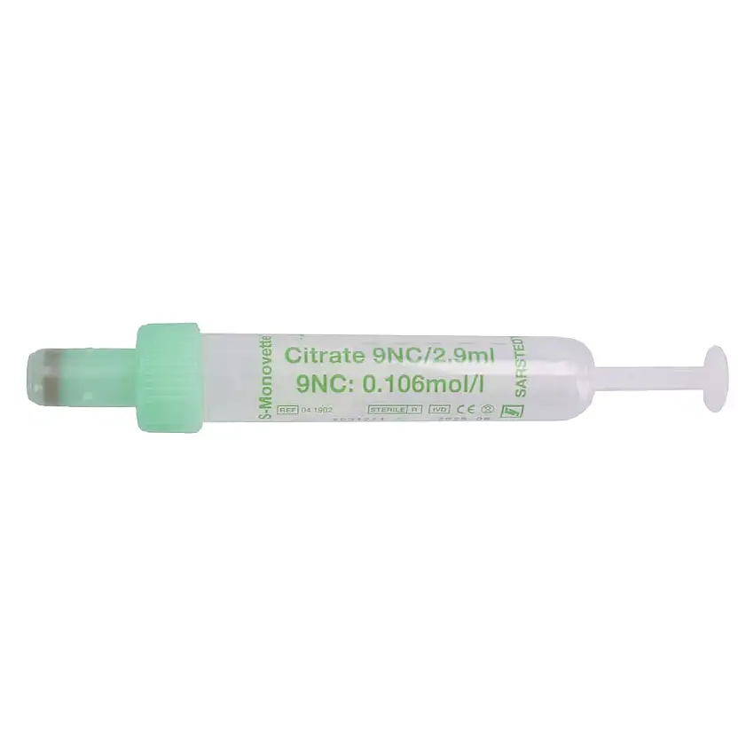 Sarstedt Tubes pour prélèvement sanguin S-Monovette 2,9 ml/solution de citrate trisodique