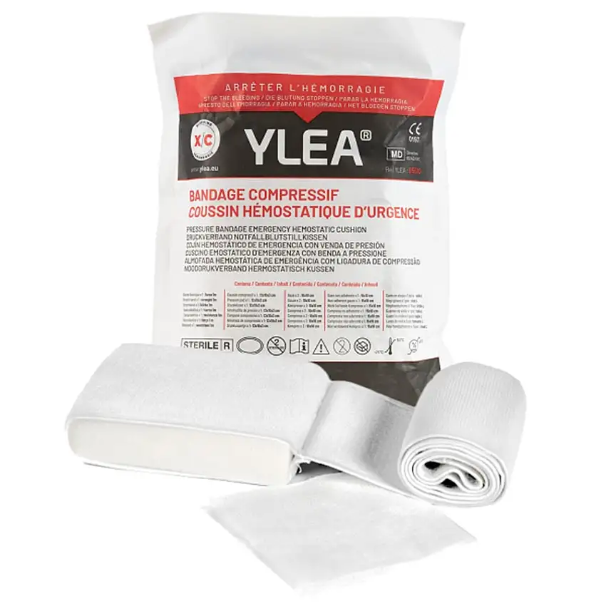 Pansement compressif CHUT - Coussin hémostatique d'urgence stérile