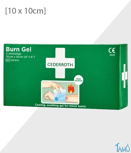 2 compresses brûlures pour panneau Cederoth