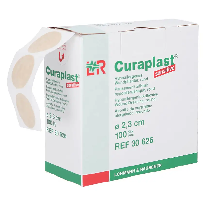 Lohmann & Rauscher Pansement rond Curaplast Sensitiv